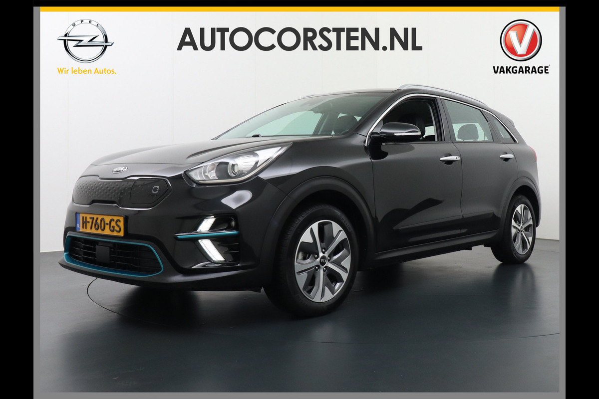 Kia e-Niro 64kWh AUT 204pk Navi Auto-Pilot Adaptive-Cruise+stop&go Apple Carplay Android Auto Pdc Led Ecc Keyless 1/2 Leder DynamicLine AEB Braking Lmv 17" Lane Assist Dwarsverkeerwaarsching 100% Dealeronderhouden Origineel Nederlandse auto