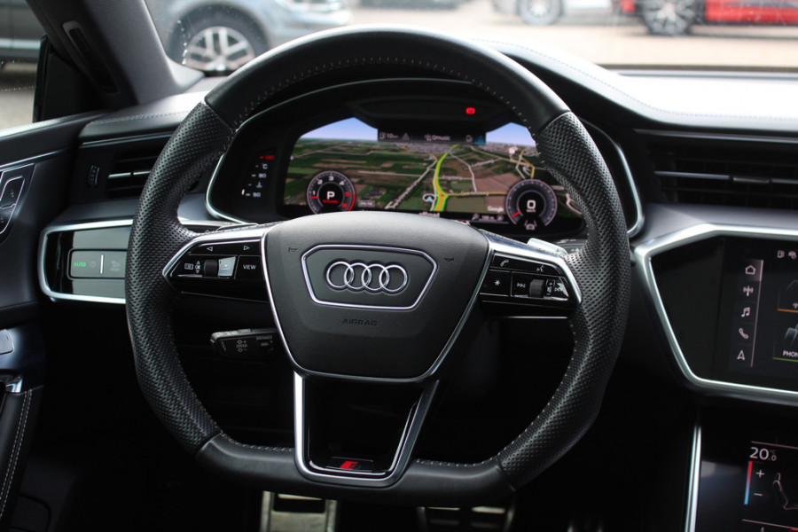 Audi A6 Avant 55 TFSI quattro Design Pro Line Plus / Trekhaak / Camera / Head-up / Achterasbesturing / Luchtvering / Softclose / B&O / Leder / Interieurvoorverwarming / Dodehoek / DAB / ACC / Stoelverwarming 4x