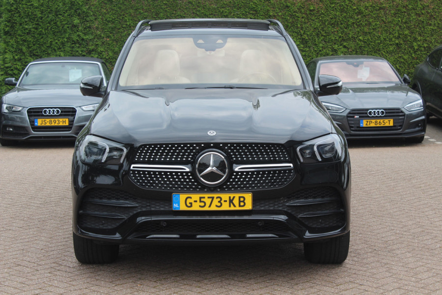 Mercedes-Benz GLE 450 4MATIC Premium Plus / Panoramadak / 360Camera / Burmester / 21'' / Head-up / Luchtvering / Treeplanken / Stoelventilatie / Stuurverwarming / Dodehoek / DAB / ACC