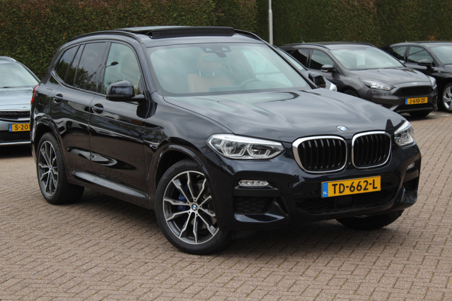 BMW X3 xDrive30i High Exe. M Sport / Trekhaak / Panoramadak / 360Camera / Head-up / Keyless / 20'' / Leder / Navigatie / ACC / Dodehoek / DAB / Stoelverwarming