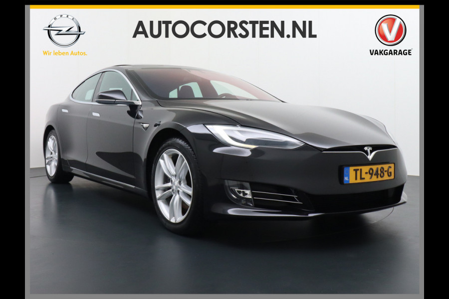 Tesla Model S 75D AWD Luchtvering Enhanced AutoPilot Navi Panorama-Dak Camera Adaptive-Led Elektr.Stuur en Stoel+Geheugen+Spiegels+verwarmd El 19"Lmv 4WD Schuifkanteldak WiFi Rijstrookhulp Bordherkenning ACC ESP Dodehoek Detector Mistlampen Verwarmde-Sproeiers Nieuwprijs € 103.600,- !!