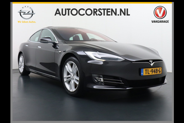 Tesla Model S 75D AWD Luchtvering Enhanced AutoPilot Navi Panorama-Dak Camera Adaptive-Led Elektr.Stuur en Stoel+Geheugen+Spiegels+verwarmd El 19"Lmv 4WD Schuifkanteldak WiFi Rijstrookhulp Bordherkenning ACC ESP Dodehoek Detector Mistlampen Verwarmde-Sproeiers Nieuwprijs € 103.600,- !!