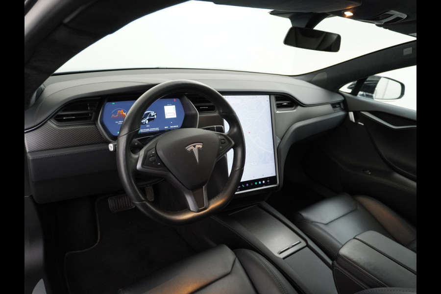 Tesla Model S 75D AWD Luchtvering Enhanced AutoPilot Navi Panorama-Dak Camera Adaptive-Led Elektr.Stuur en Stoel+Geheugen+Spiegels+verwarmd El 19"Lmv 4WD Schuifkanteldak WiFi Rijstrookhulp Bordherkenning ACC ESP Dodehoek Detector Mistlampen Verwarmde-Sproeiers Nieuwprijs € 103.600,- !!
