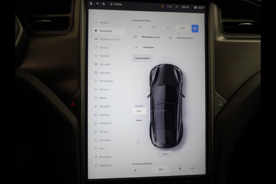 Tesla Model S 75D AWD Luchtvering Enhanced AutoPilot Navi Panorama-Dak Camera Adaptive-Led Elektr.Stuur en Stoel+Geheugen+Spiegels+verwarmd El 19"Lmv 4WD Schuifkanteldak WiFi Rijstrookhulp Bordherkenning ACC ESP Dodehoek Detector Mistlampen Verwarmde-Sproeiers Nieuwprijs € 103.600,- !!