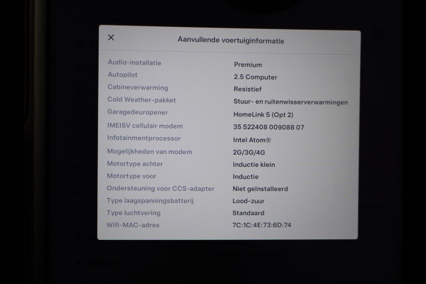 Tesla Model S 75D AWD Luchtvering Enhanced AutoPilot Navi Panorama-Dak Camera Adaptive-Led Elektr.Stuur en Stoel+Geheugen+Spiegels+verwarmd El 19"Lmv 4WD Schuifkanteldak WiFi Rijstrookhulp Bordherkenning ACC ESP Dodehoek Detector Mistlampen Verwarmde-Sproeiers Nieuwprijs € 103.600,- !!