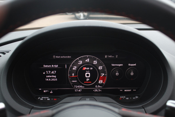 Audi RS3 Limousine 2.5 TFSI quattro / Full option! / Panoramadak / Camera / RS Seats / 19'' / Matrix LED / Virtual Cockpit / B&O / DAB / Audi Magnetic Ride / Navigatie / Stoelverwarming / ACC