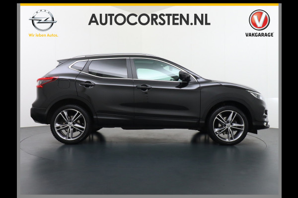 Nissan QASHQAI T 116Pk elekr.+Leer Pano-dak Tekna 360°-Camera Bose-Sound Navi Ecc Edition Cruise Control Dab Led Stoelverwaming Lmv 19" Memory Leather-Pack Rijstrooksensor Verwarmde voorruit Privacy Glas Zeer Compleet!