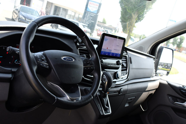 Ford Transit Custom 300 2.0 TDCI L2H1 DC Black Edition Camera, Adaptieve Cruise, 170Pk, Carplay, Xenon, Automaat, Leder, Multimedia, Sensoren, 2 x Schuifdeur, UNIEK!
