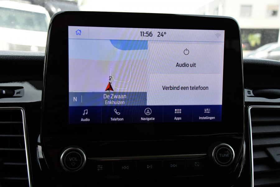 Ford Transit Custom 300 2.0 TDCI L2H1 DC Black Edition Camera, Adaptieve Cruise, 170Pk, Carplay, Xenon, Automaat, Leder, Multimedia, Sensoren, 2 x Schuifdeur, UNIEK!