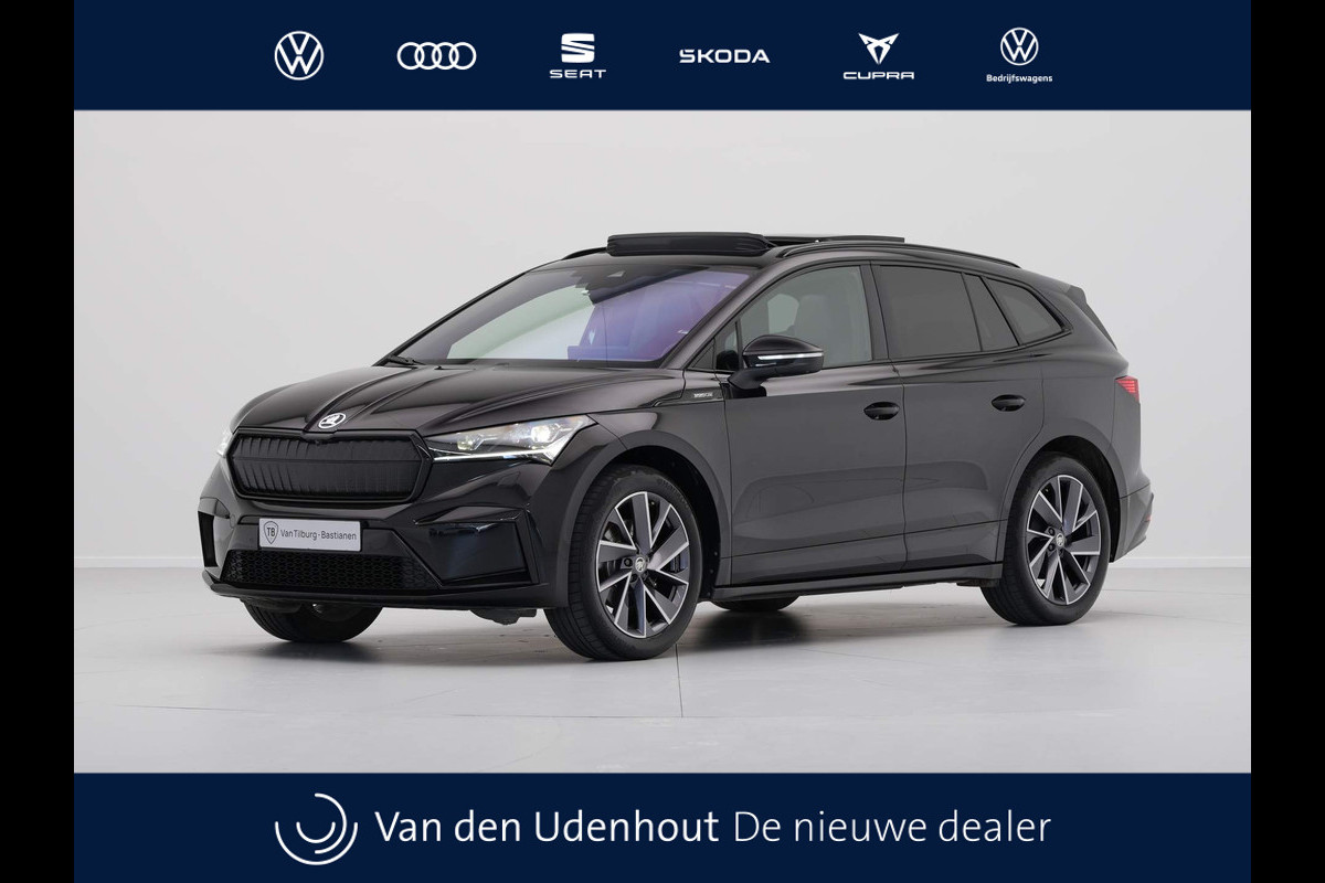 Škoda ENYAQ iV 60 180pk Sportline Panorama 360 Camera Head up all season banden warmtepomp demo joris Škoda ENYAQ iV 60 180pk Sportline Panorama 360 Camera Head up all season banden warmtepomp demo joris