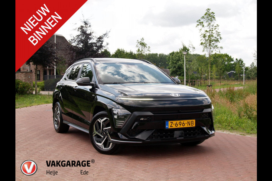 Hyundai Kona 1.6 GDI HEV N Line Sky | Panoramadak | 360 Camera | Apple Carplay | Stoelverwarming | NL-Auto |
