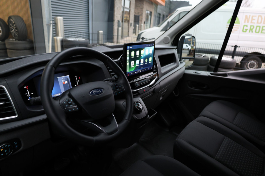 Ford Transit 350 2.0 TDCI L3H2 165PK AUT Limited | BPM VRIJ | L+R Schuifdeur | 360 Camera | ACC | Navigatie | Bi-Xenon | Lane assist | BLIS | CarPlay | Trekhaak | 7-Zitter| Facelift model MY2025