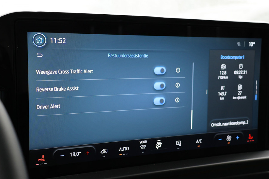 Ford Transit Custom 320 2.0 TDCI L2H1 DC Limited 170 PK | BPM VRIJ | ACC | Blind Spot | Navigatie | Camera | CarPlay | Lane Assist | Stoelverwarming Raptor Edition | NL Auto | 6-Zitter | Dubbel Cabine