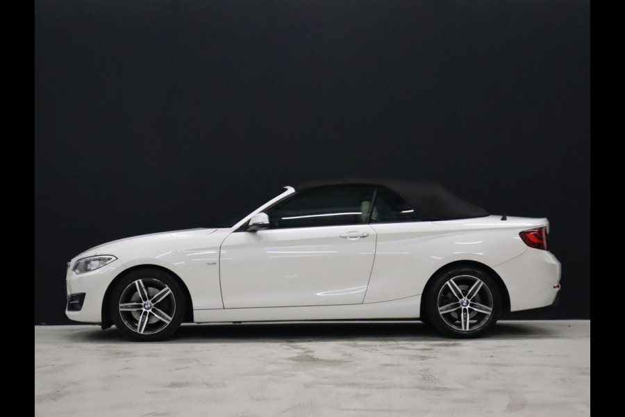 BMW 2 Serie Cabrio 220i High Executive [CAMERA, VOL LEDER, STOELVERWARMING, PDC V+A, BLUETOOTH, CRUISE, CLIMATE, NIEUWSTAAT]