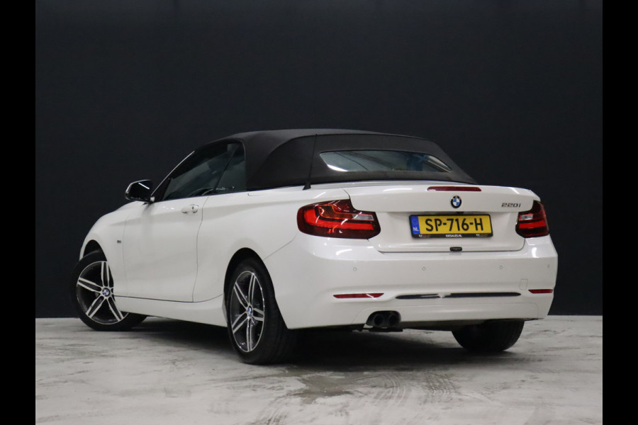 BMW 2 Serie Cabrio 220i High Executive [CAMERA, VOL LEDER, STOELVERWARMING, PDC V+A, BLUETOOTH, CRUISE, CLIMATE, NIEUWSTAAT]