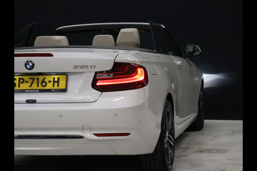 BMW 2 Serie Cabrio 220i High Executive [CAMERA, VOL LEDER, STOELVERWARMING, PDC V+A, BLUETOOTH, CRUISE, CLIMATE, NIEUWSTAAT]