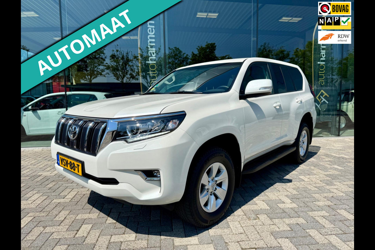 Toyota Land Cruiser 2.8 D-4D-F Automaat, NAP, 3500 kg, LED, CarPlay, Trekhaak Toyota Land Cruiser 2.8 D-4D-F Automaat, NAP, 3500 kg, LED, CarPlay, Trekhaak