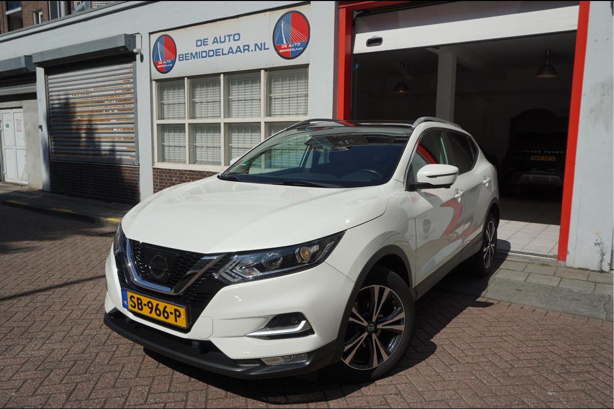 Nissan QASHQAI 1.2 N-Connecta NL AUTO | NAP | Panoramadak | 360 camera | Lane Departure | Premium Pearl White Parelmoer | Navi | Blue Tooth + DAB | Keyless Nissan QASHQAI 1.2 N-Connecta NL AUTO | NAP | Panoramadak | 360 camera | Lane Departure | Premium Pearl White Parelmoer | Navi | Blue Tooth + DAB | Keyless