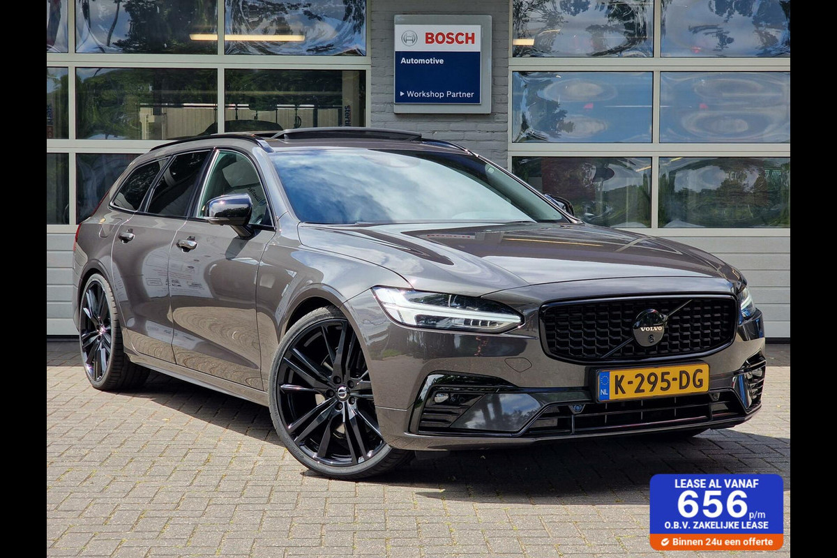 Volvo V90 2.0 B4 208PK R-Design|21-inch|harman kardon|Pano|Black-pakket|63.467KM|Mild-hybride|