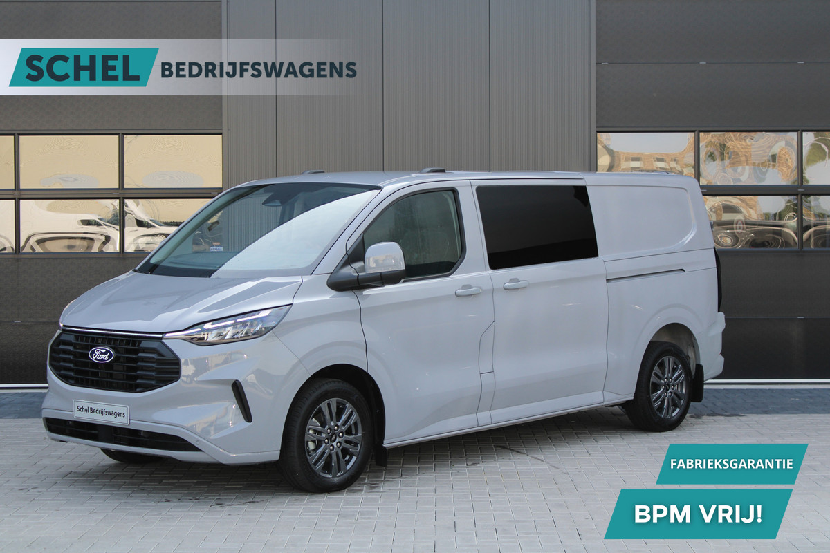Ford Transit Custom 320 2.0 TDCI L2H1 Limited DC 170pk - 1+1 Stoel - ACC - Navi - 360 Camera - Omvormer - 2x Schuif - Rijklaar Ford Transit Custom 320 2.0 TDCI L2H1 Limited DC 170pk - 1+1 Stoel - ACC - Navi - 360 Camera - Omvormer - 2x Schuif - Rijklaar
