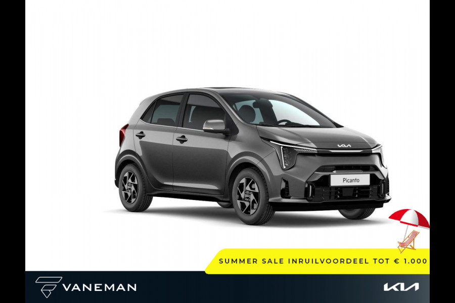 Kia Picanto 1.0 DPI DynamicLine | Spraakbediening | Buitenspiegels elektrisch verstel- en verwarmbaar