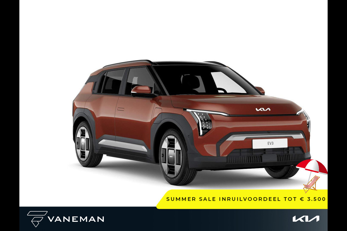 Kia EV3 Plus Advanced 81.4 kWh | Elektrisch glazen schuif-/kanteldak | Cruise control adaptief met Stop&Go en stuurhulp Kia EV3 Plus Advanced 81.4 kWh | Elektrisch glazen schuif-/kanteldak | Cruise control adaptief met Stop&Go en stuurhulp