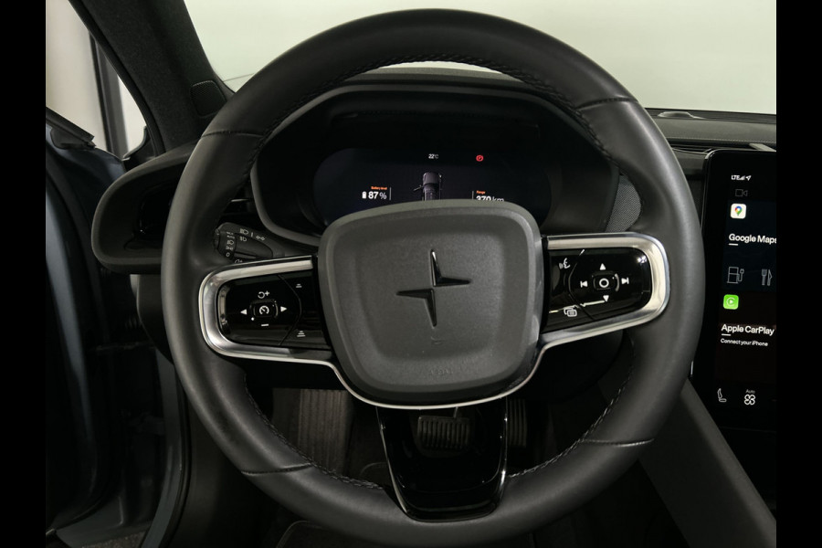 Polestar 2 Long Range Single Motor 78 kWh | Voorstoelen verwarmd | Uitwijk assistens | Rijstrooksensor met correctie | Soh (batterijcheck) 94,9 %