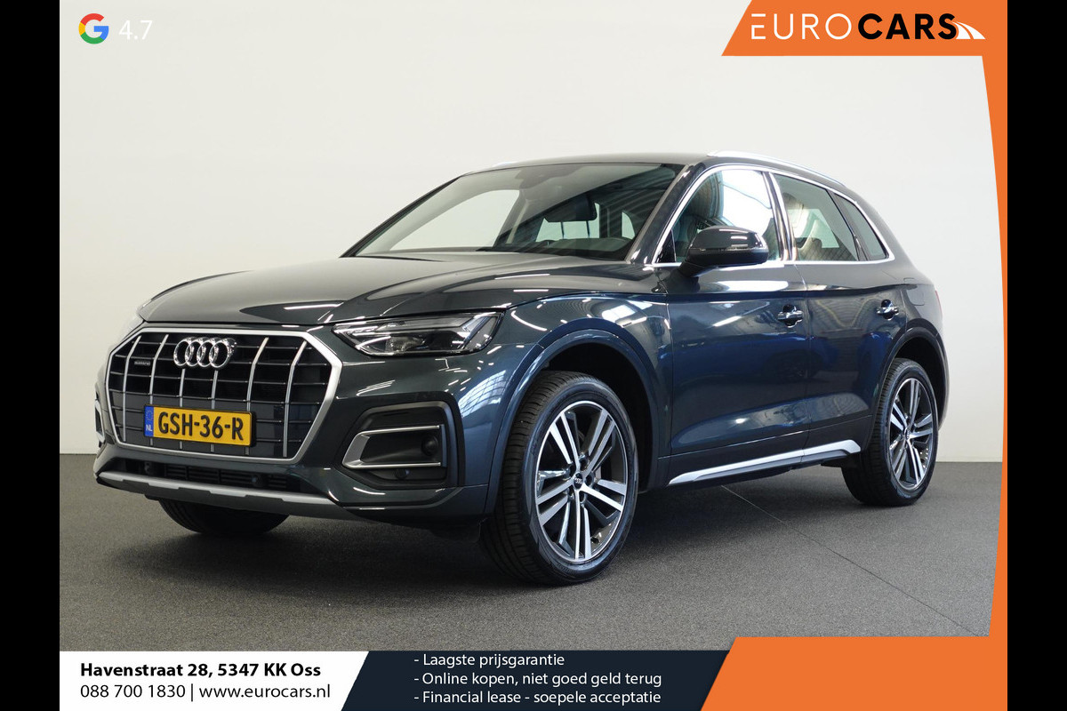 Audi Q5 50 TFSIe PHEV Pro Line Audi Q5 50 TFSI e Pro Line | Navigatie | Apple Carplay/Android Auto | Adaptive Cruise Control | Parkeersensoren | Camera | Elektrische achterklep | LED | Stoelverwarming Audi Q5 50 TFSIe PHEV Pro Line Audi Q5 50 TFSI e Pro Line | Navigatie | Apple Carplay/Android Auto | Adaptive Cruise Control | Parkeersensoren | Camera | Elektrische achterklep | LED | Stoelverwarming