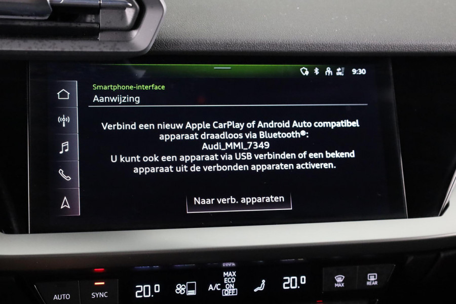 Audi A3 Limousine 30 TFSI Advanced edition 110pk S-tronic | Navigatie | Stoelverwarming | 17 inch lichtmetalen velgen | Parkeerassistent | Climatronic