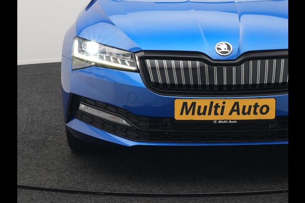 Škoda Superb Combi 1.4 TSI iV Sportline Business Plug In Hybrid 218pk PHEV | Panodak | Trekhaak af Fabriek | Alcantara Sportstoelen Memory | Adaptive Cruise | Crystal LED | Sfeerverlichting | Virtual | Navigatie | Apple Carplay | Stoelverwarming | DAB |