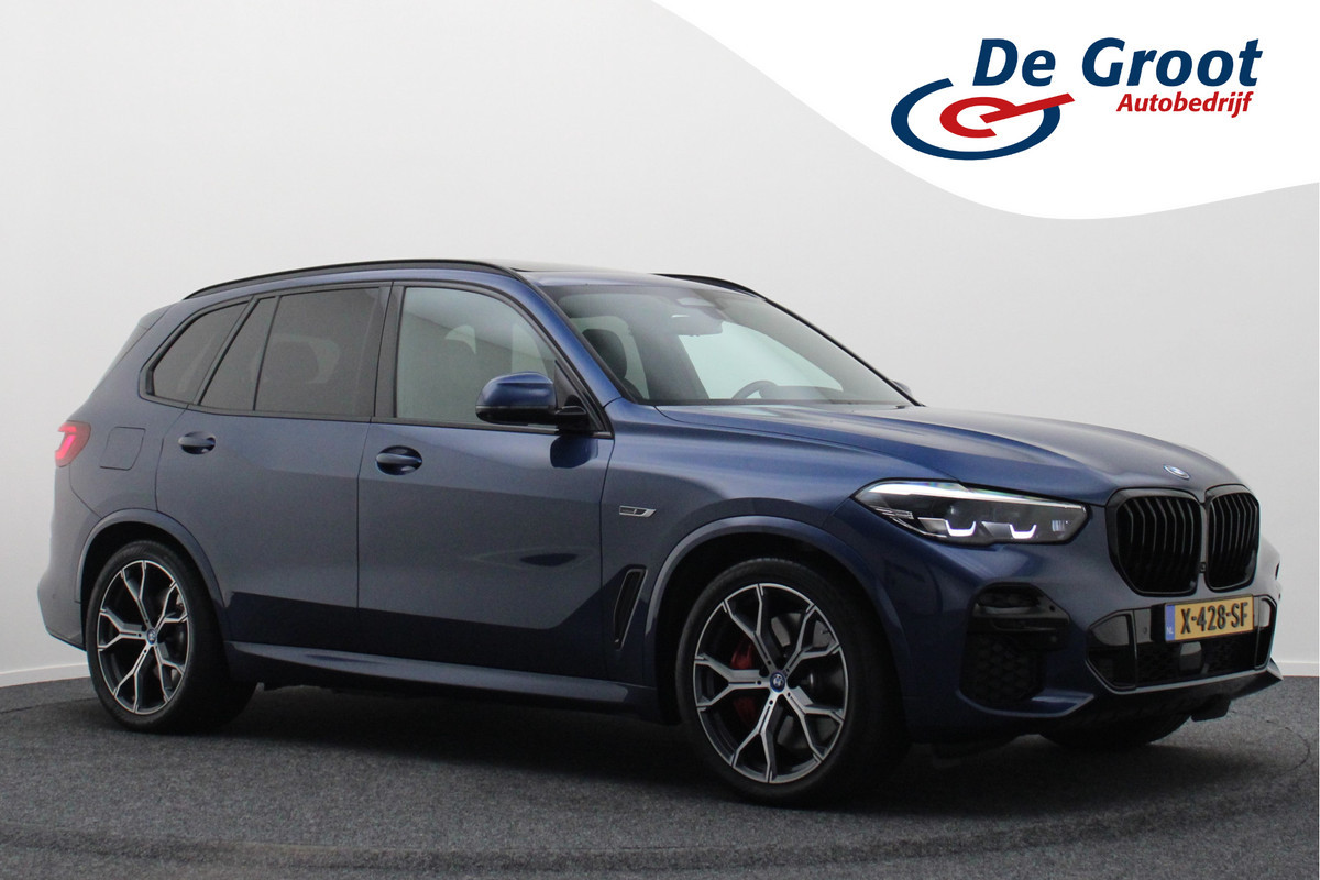 BMW X5 xDrive45e High Executive M-Sport Panoramadak, 360° Camera, Head-Up, H&K, ACC, Luchtvering, Trekhaak, 21" BMW X5 xDrive45e High Executive M-Sport Panoramadak, 360° Camera, Head-Up, H&K, ACC, Luchtvering, Trekhaak, 21"