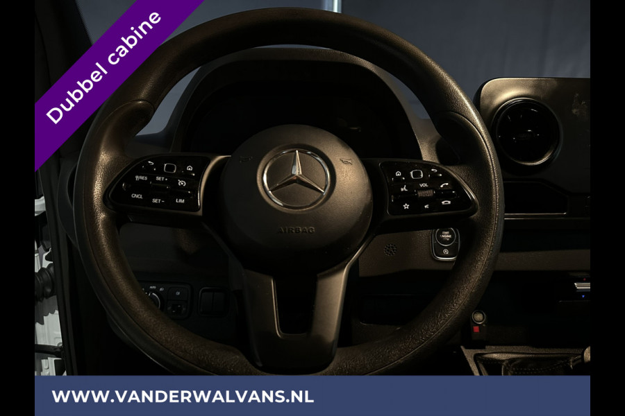 Mercedes-Benz Sprinter 314 CDI 143pk Pick-Up Open Laadbak 1000kg Kraan Dubbele Cabine Euro6 Airco | 3500kg Trekhaak | 6-Zits Apple Carplay, Android Auto, Cruisecontrol