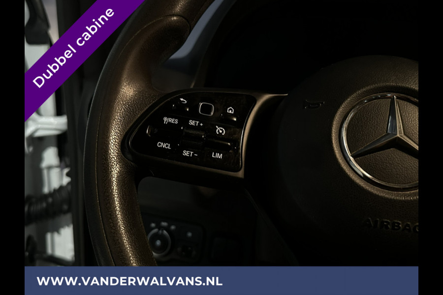 Mercedes-Benz Sprinter 314 CDI 143pk Pick-Up Open Laadbak 1000kg Kraan Dubbele Cabine Euro6 Airco | 3500kg Trekhaak | 6-Zits Apple Carplay, Android Auto, Cruisecontrol