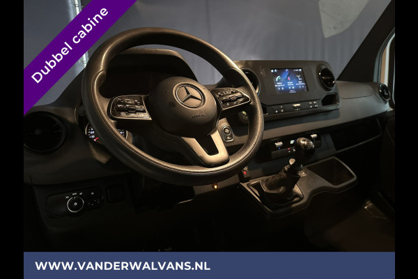 Mercedes-Benz Sprinter 314 CDI 143pk Pick-Up Open Laadbak 1000kg Kraan Dubbele Cabine Euro6 Airco | 3500kg Trekhaak | 6-Zits Apple Carplay, Android Auto, Cruisecontrol