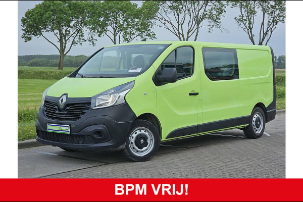 Renault Trafic 1.6 dCi T29 L2H1 DC Airco 120Pk Euro6 Navi Oh-Historie 1e Eigenaar!