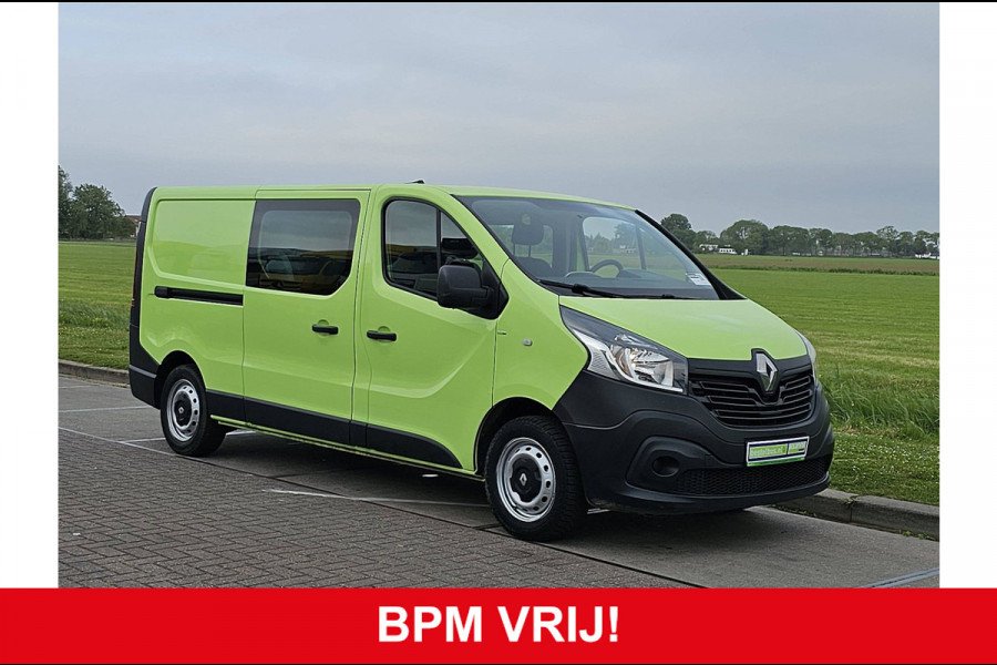 Renault Trafic 1.6 dCi T29 L2H1 DC Airco 120Pk Euro6 Navi Oh-Historie 1e Eigenaar!