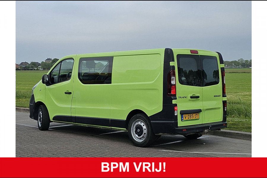 Renault Trafic 1.6 dCi T29 L2H1 DC Airco 120Pk Euro6 Navi Oh-Historie 1e Eigenaar!