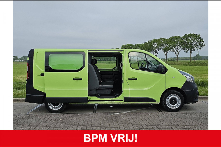 Renault Trafic 1.6 dCi T29 L2H1 DC Airco 120Pk Euro6 Navi Oh-Historie 1e Eigenaar!