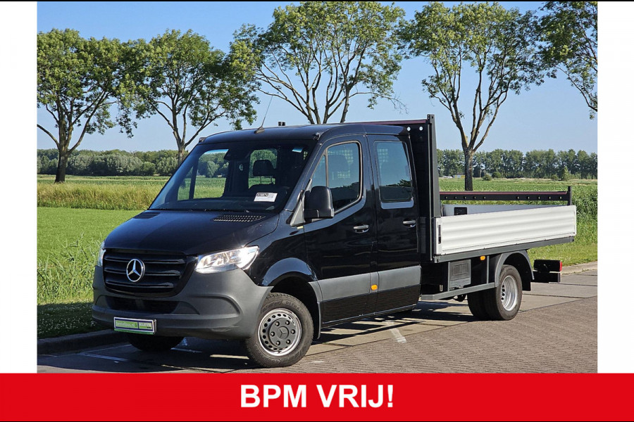 Mercedes-Benz Sprinter 516 2.2 CDI L3 DC EURO VI-D Open-Laadbak Airco Dubbellucht 3.5T-Trekhaak Euro6 163Pk B-Rijbewijs!