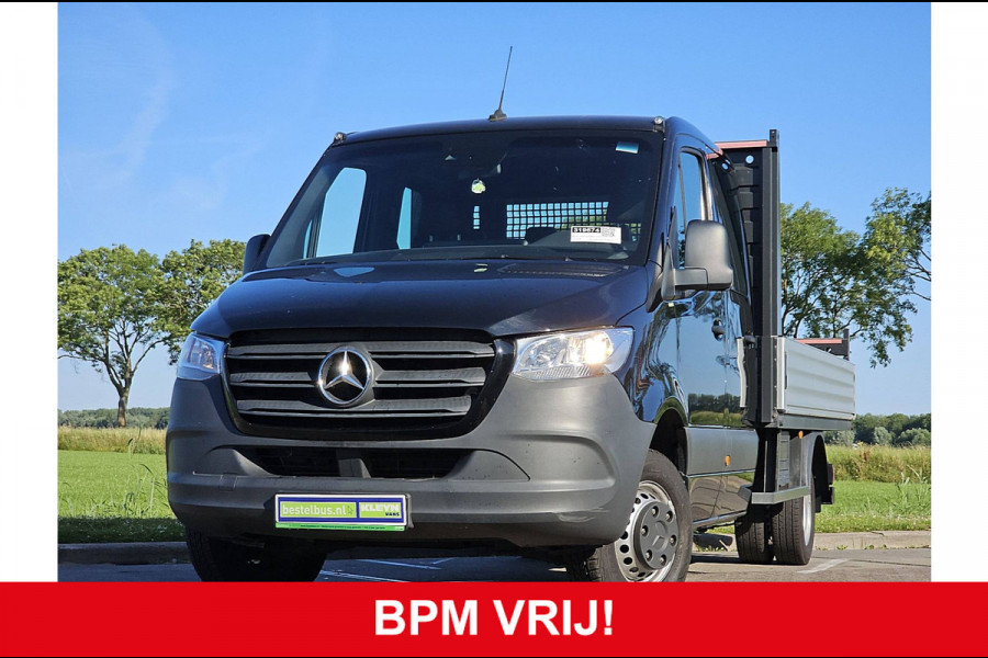 Mercedes-Benz Sprinter 516 2.2 CDI L3 DC EURO VI-D Open-Laadbak Airco Dubbellucht 3.5T-Trekhaak Euro6 163Pk B-Rijbewijs!