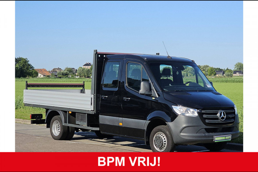 Mercedes-Benz Sprinter 516 2.2 CDI L3 DC EURO VI-D Open-Laadbak Airco Dubbellucht 3.5T-Trekhaak Euro6 163Pk B-Rijbewijs!
