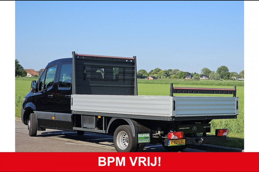 Mercedes-Benz Sprinter 516 2.2 CDI L3 DC EURO VI-D Open-Laadbak Airco Dubbellucht 3.5T-Trekhaak Euro6 163Pk B-Rijbewijs!