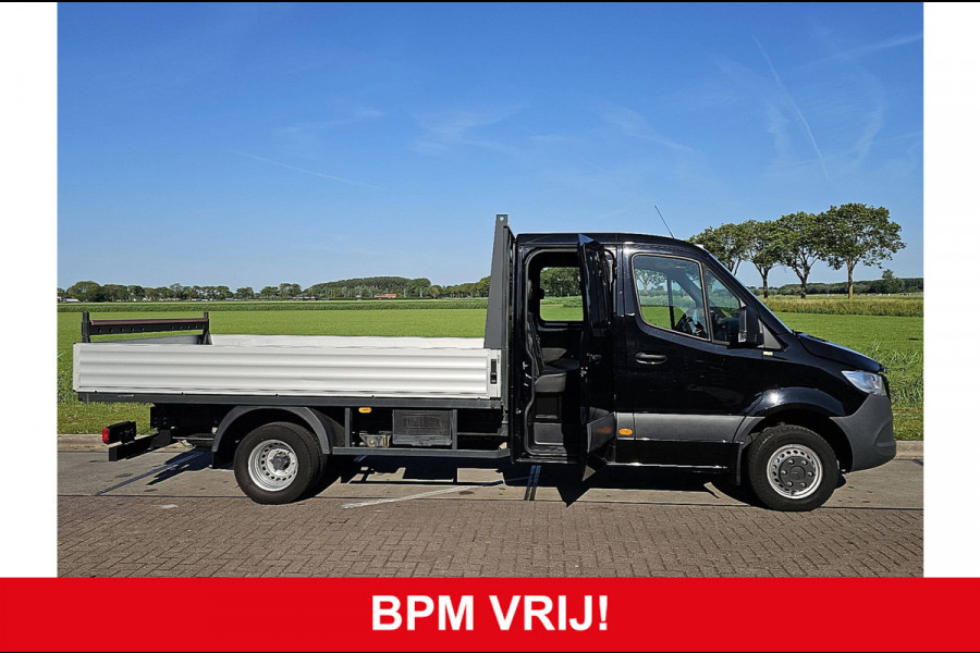 Mercedes-Benz Sprinter 516 2.2 CDI L3 DC EURO VI-D Open-Laadbak Airco Dubbellucht 3.5T-Trekhaak Euro6 163Pk B-Rijbewijs!