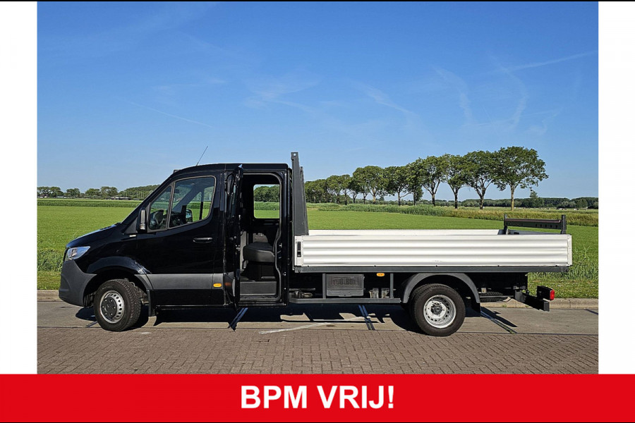 Mercedes-Benz Sprinter 516 2.2 CDI L3 DC EURO VI-D Open-Laadbak Airco Dubbellucht 3.5T-Trekhaak Euro6 163Pk B-Rijbewijs!