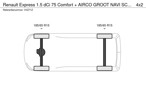 Renault Express 1.5 dCi 75 Comfort + AIRCO GROOT NAVI SCHERM SCHUIFDEUR CRUISE CONTROL