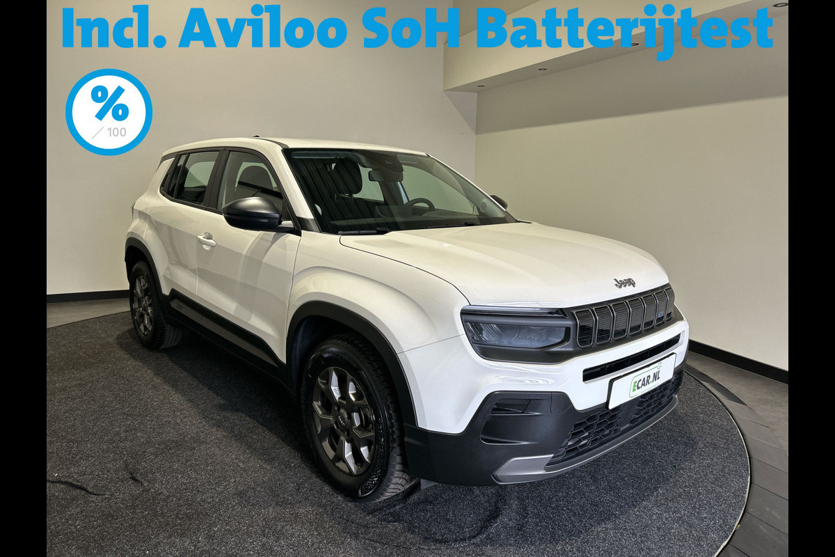 Jeep Avenger Longitude 54 kWh | Navigatie | Voorruit Verwarming | Fabrieks Garantie | | Soh (batterijcheck) 96 % Jeep Avenger Longitude 54 kWh | Navigatie | Voorruit Verwarming | Fabrieks Garantie | | Soh (batterijcheck) 96 %