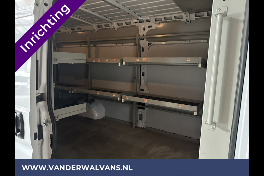 Fiat Ducato 3.0 NP 136 pk L4H2 Post NL inrichting Euro6 Airco | Camera | Navigatie | Sidebars | 270 Graden achterdeuren Schappen, Doorloopdeur