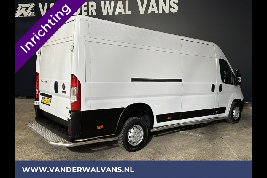 Fiat Ducato 3.0 NP 136 pk L4H2 Post NL inrichting Euro6 Airco | Camera | Navigatie | Sidebars | 270 Graden achterdeuren Schappen, Doorloopdeur
