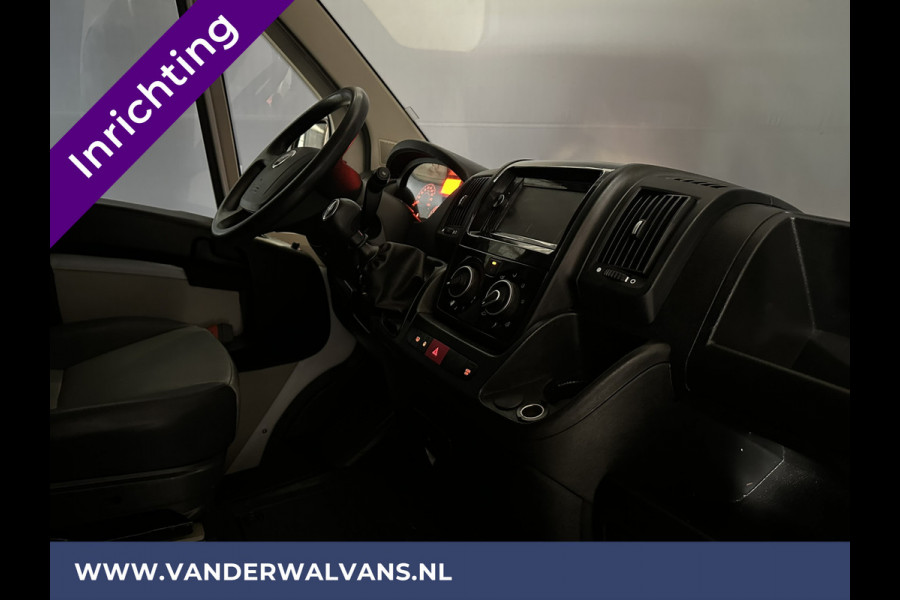 Fiat Ducato 3.0 NP 136 pk L4H2 Post NL inrichting Euro6 Airco | Camera | Navigatie | Sidebars | 270 Graden achterdeuren Schappen, Doorloopdeur