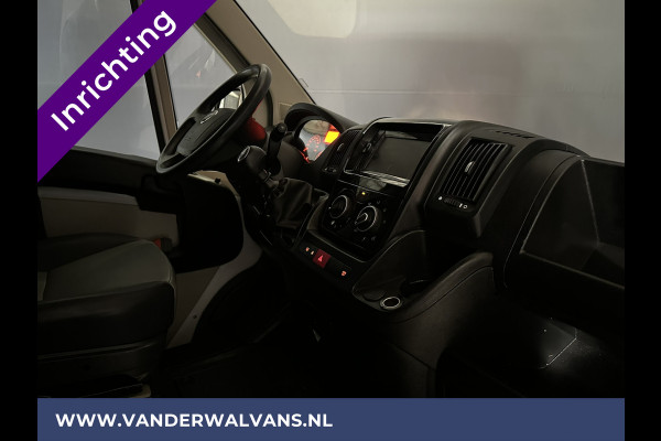 Fiat Ducato 3.0 NP 136 pk L4H2 Post NL inrichting Euro6 Airco | Camera | Navigatie | Sidebars | 270 Graden achterdeuren Schappen, Doorloopdeur